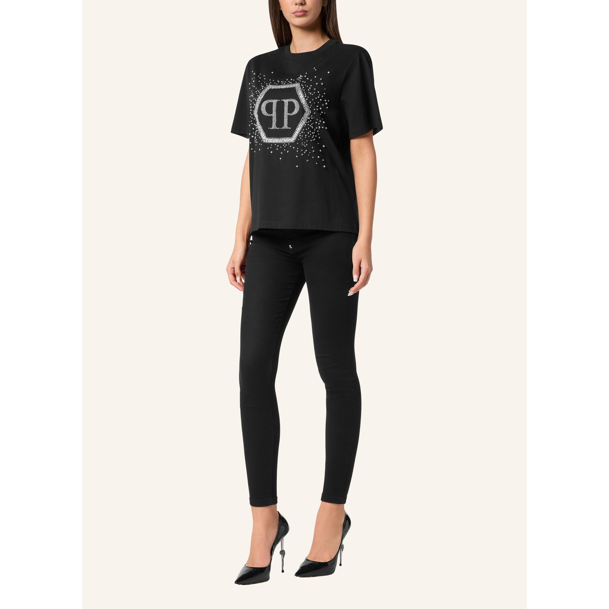 PHILIPP PLEIN Camiseta Hombre Fit HEXAGON