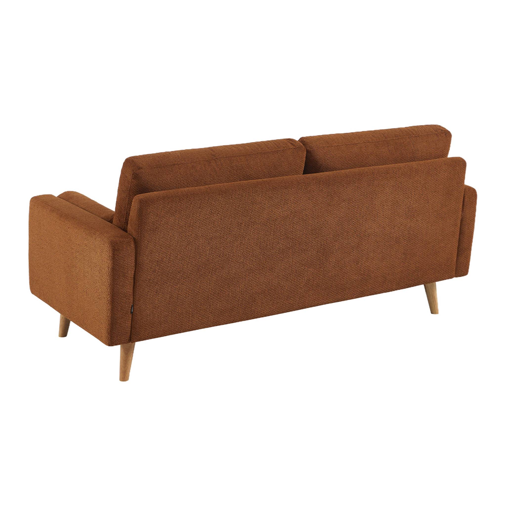 Canapé tissu chenille capitonné 3 places IVAR