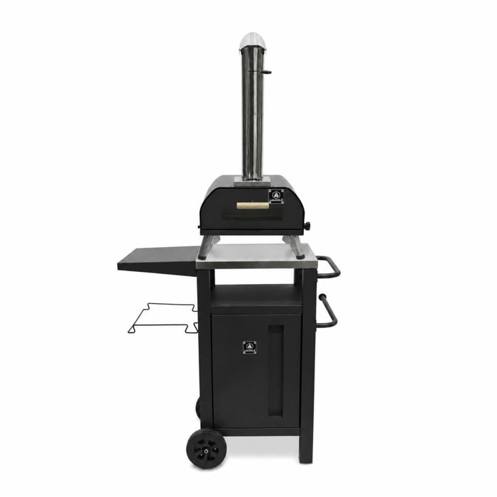Pack four à pizza avec chariot BBQ, accessoires et housses de protection