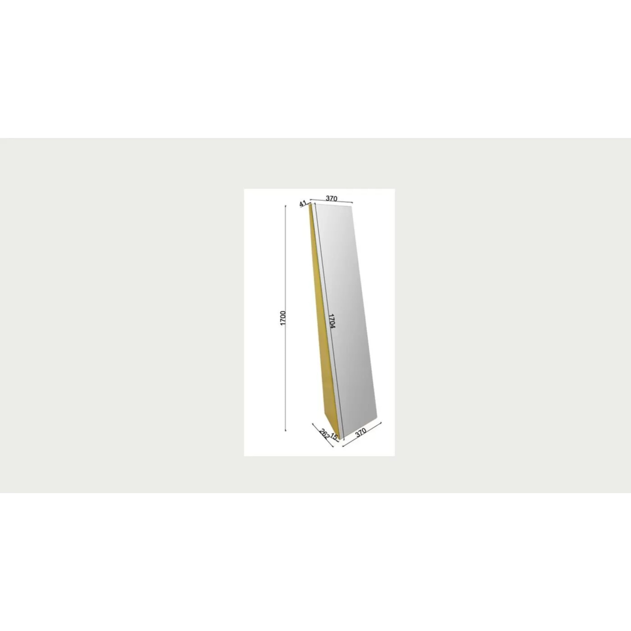 Miroir sur pied Lolly moka 170x37cm Kare Design