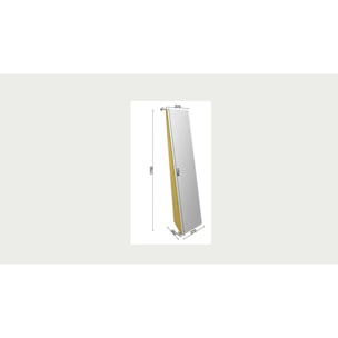 Miroir sur pied Lolly moka 170x37cm Kare Design