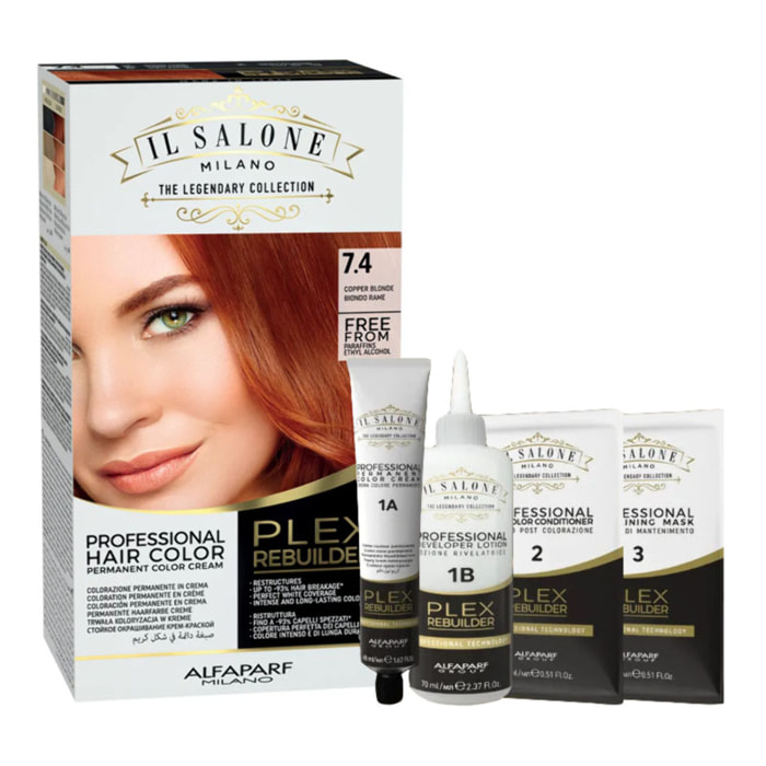ALFAPARF MILANO Il Salone Plex Rebuilder Color Set 7.4 Biondo Rame