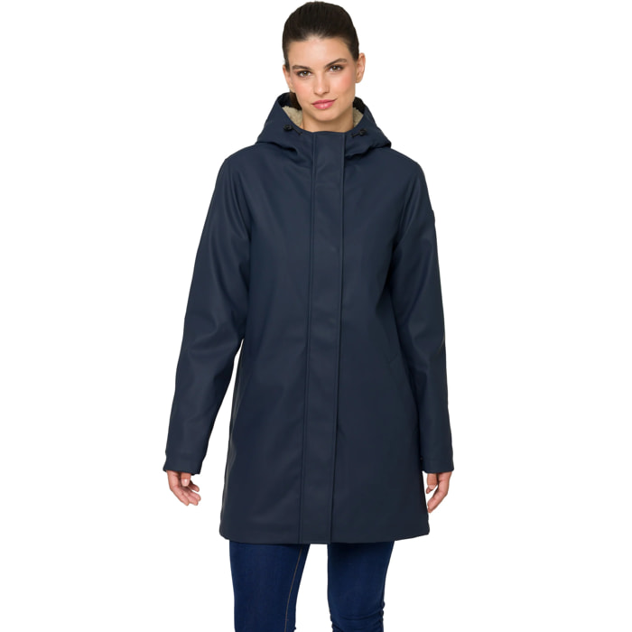 Parka YASMINE imbottito impermeabile blu navy