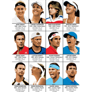 Affiche - Legendary Tennis Players - Olivier Bourdereau