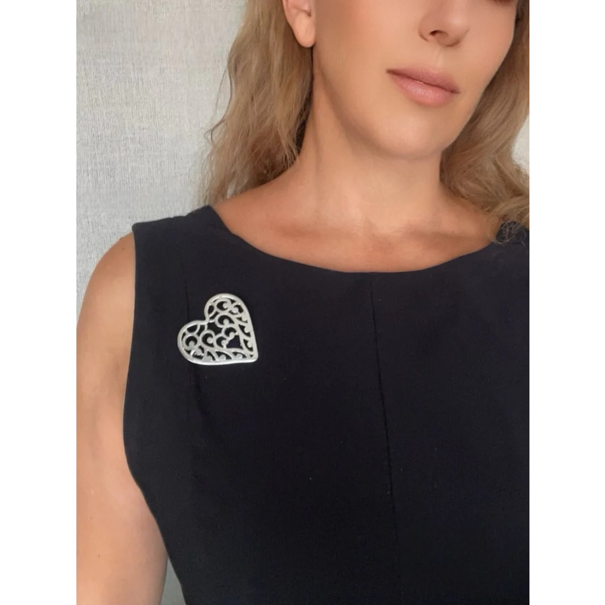 Broche Laberinto en mi Corazón en plata 10µ diseño exclusivo