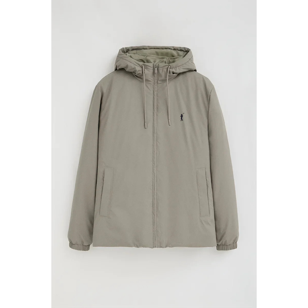 Chaqueta Dorsey color piedra con logo Rigby Go