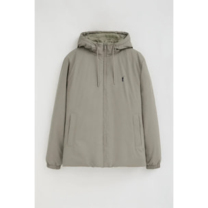 Chaqueta Dorsey color piedra con logo Rigby Go