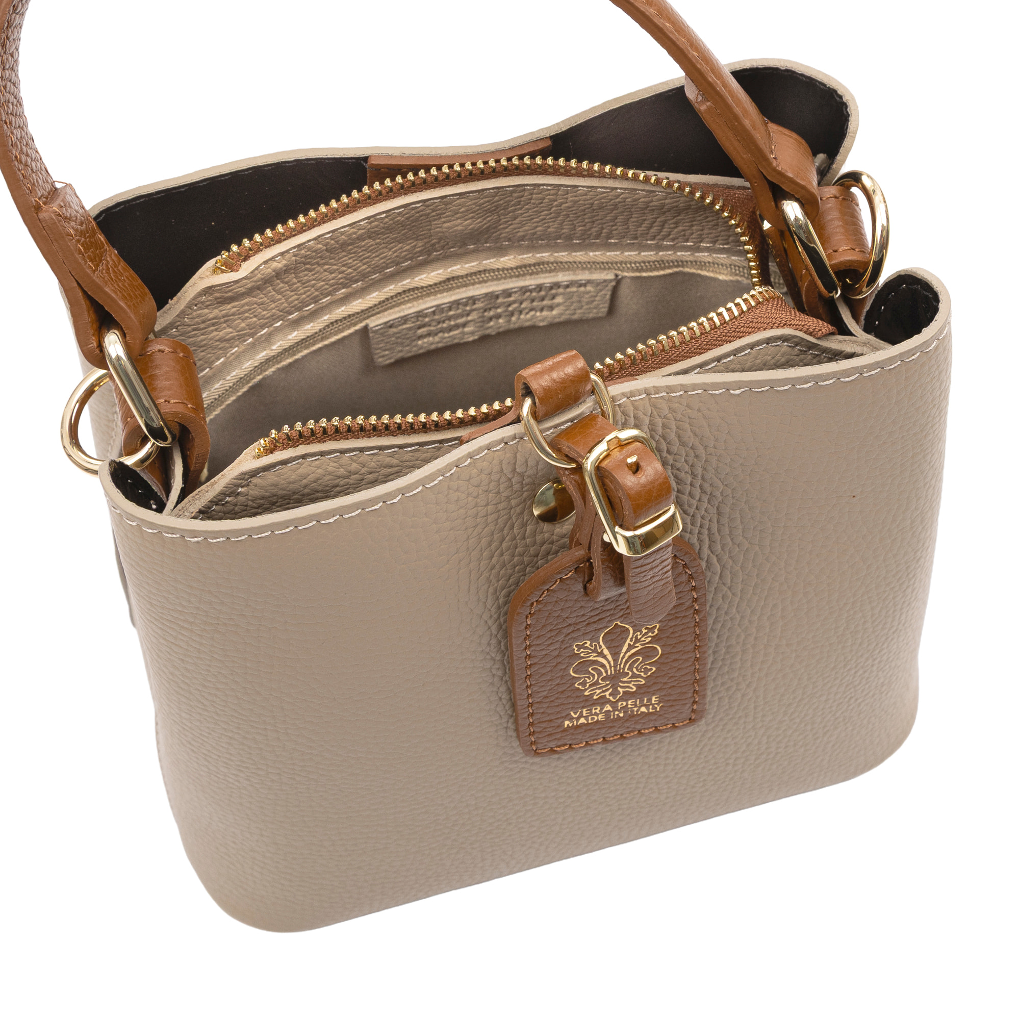 Bernate Bolso de mano Mujer. Piel auténtica Dollaro.