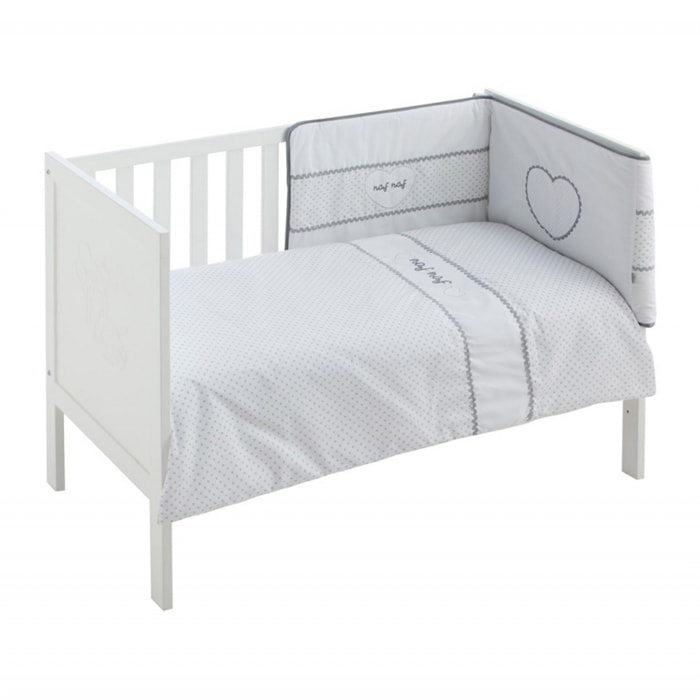 SET NORD+PROT 100% COT BORD HEART