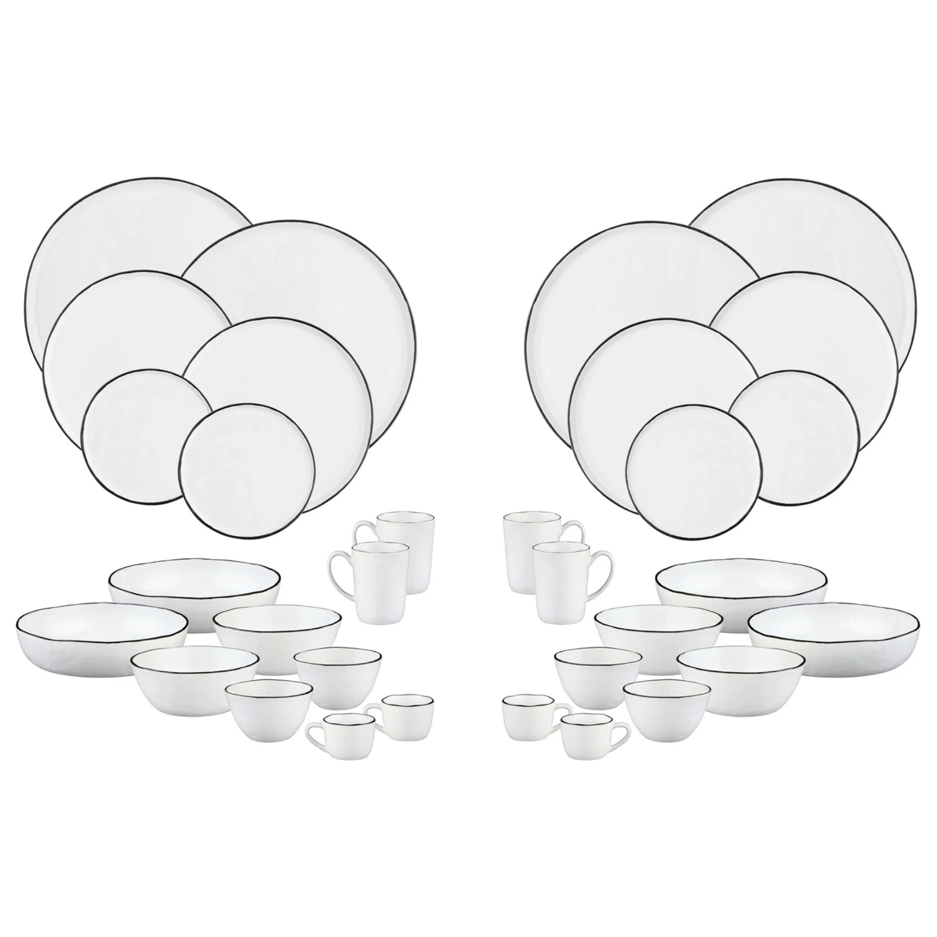 Service Complet PURE - 32 pièces - Blanc Neige