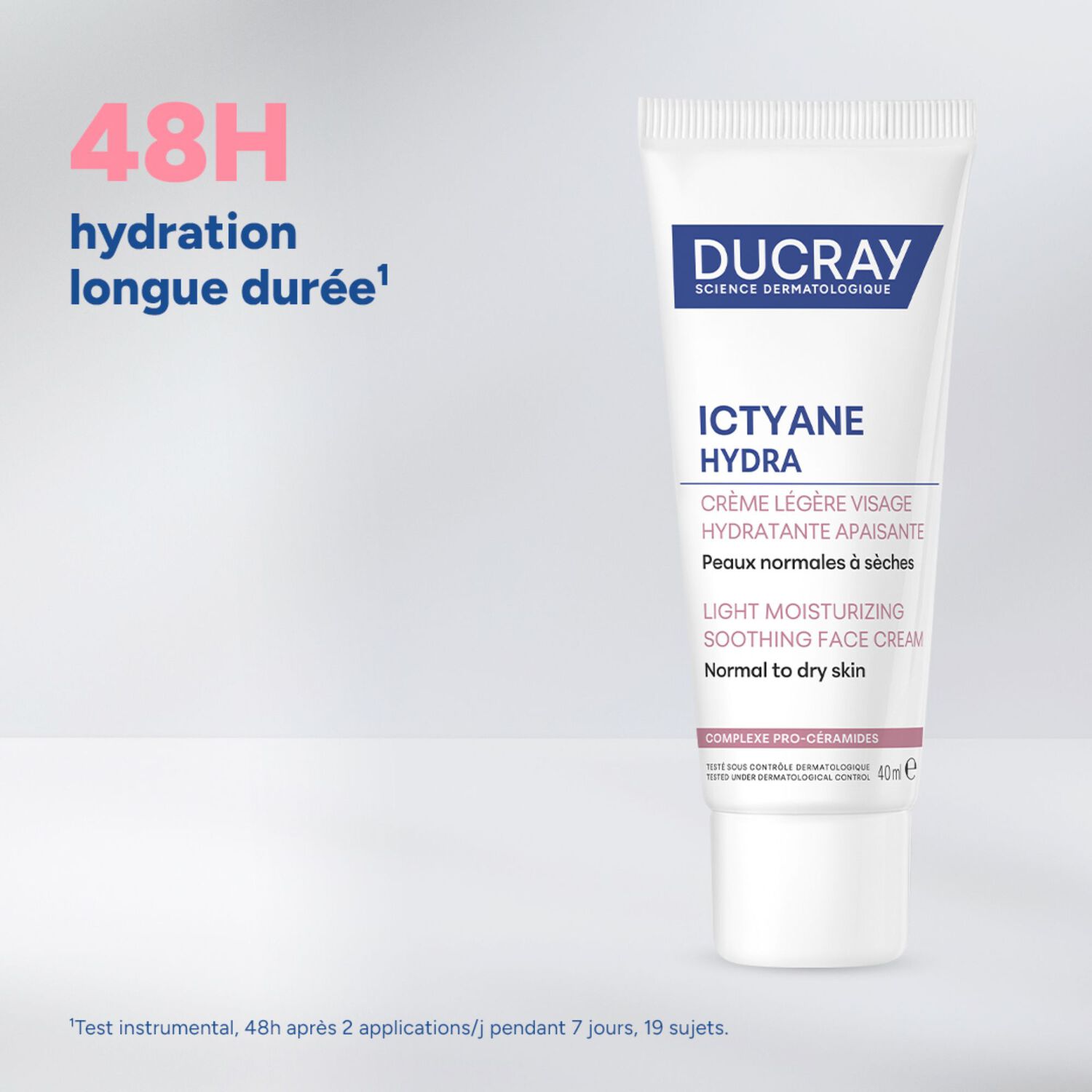 Ictyane Hydra - Crème Légère Visage Hydratante Apaisante 40 ml
