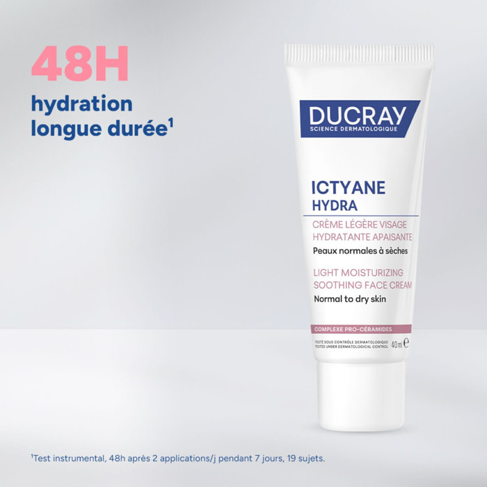 Ictyane Hydra - Crème Légère Visage Hydratante Apaisante 40 ml