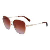 Longchamp - lunettes de soleil - doré - Couleur des verres : rouge - indice solaire : cat. 3