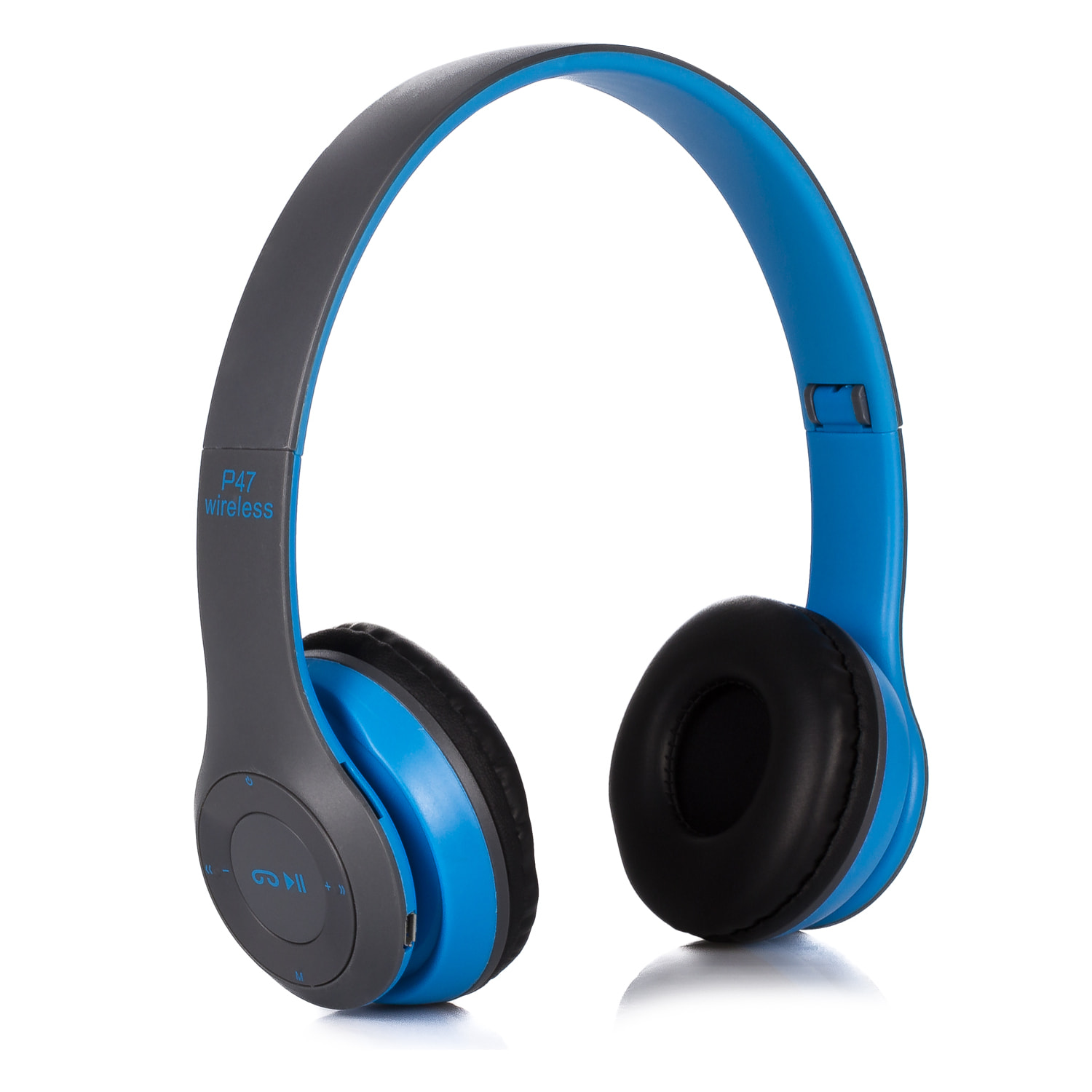 Cascos auriculares P47 Bluetooth 5.0 +EDR con radio FM incorporada y lector de Micro SD.