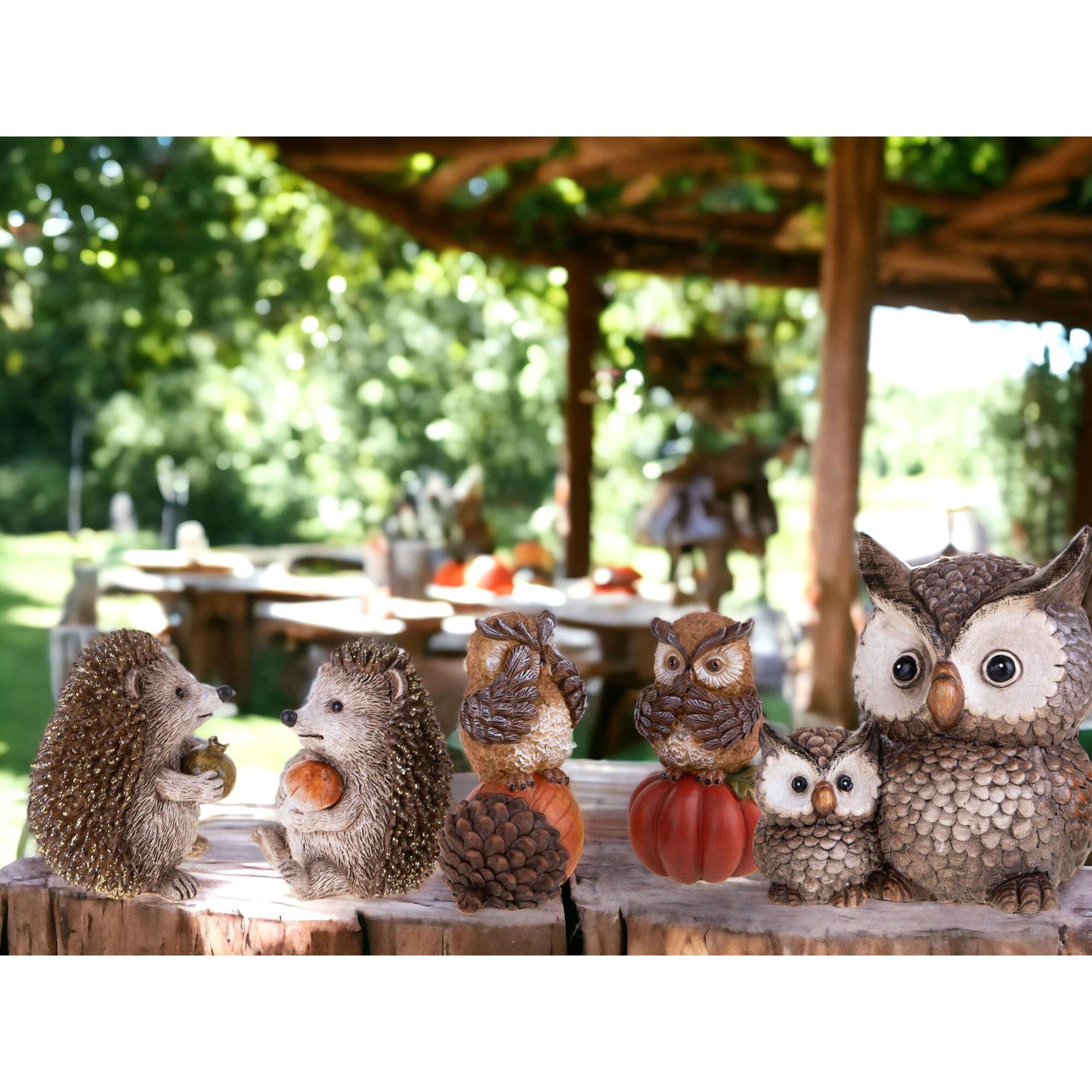 Ricci con Frutto E Funghetto - Pezzi 2 - 8,5xH10x7,5cm - Bianchi Dino SpA