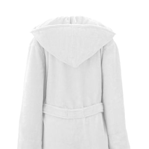 Peignoir coton mélangé 300 g/m² uni blanc Teddy blanc