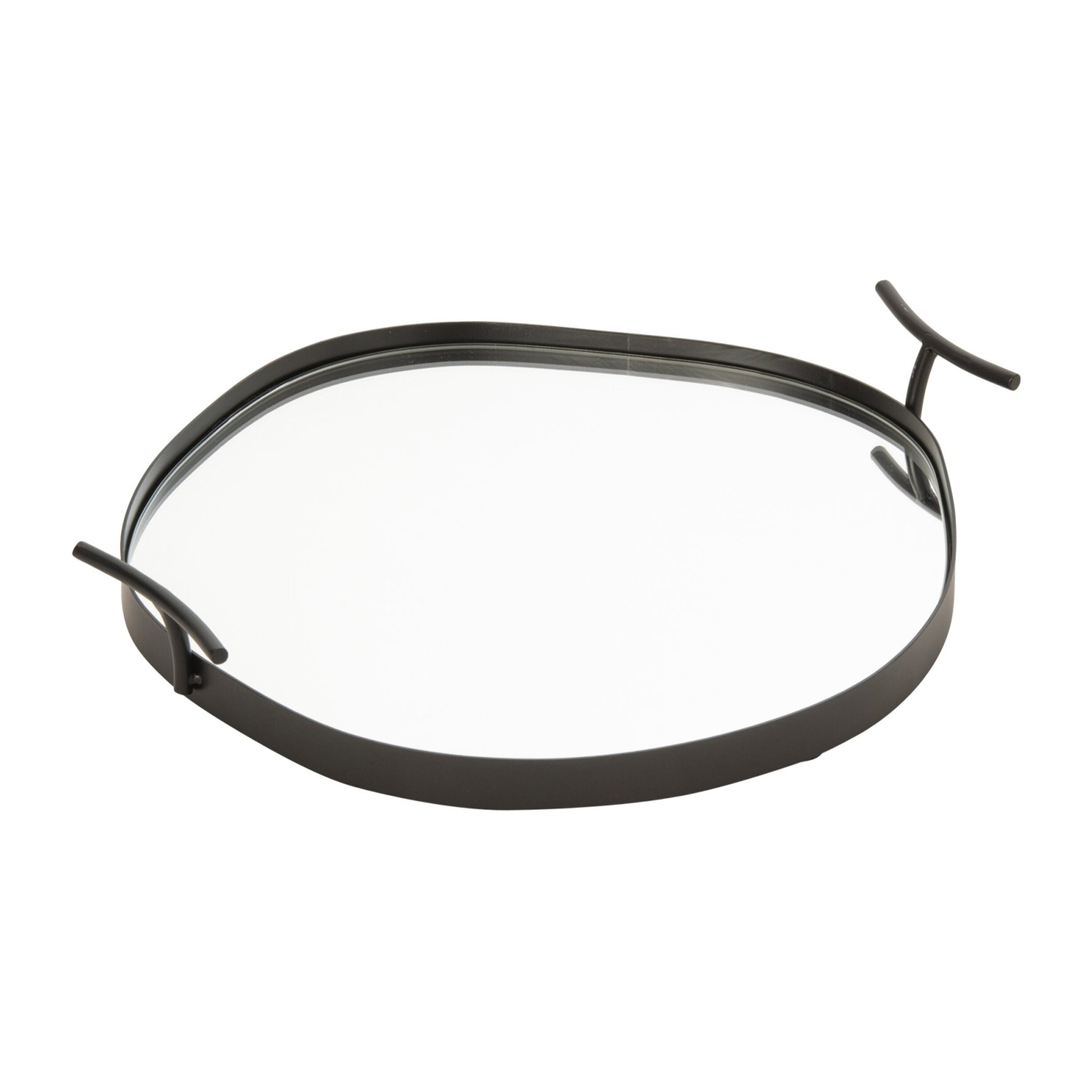 J-Line plateau miroir - fer - noir - small