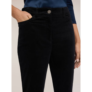 Motivi - Pantaloni slim fit in velluto a coste - Nero