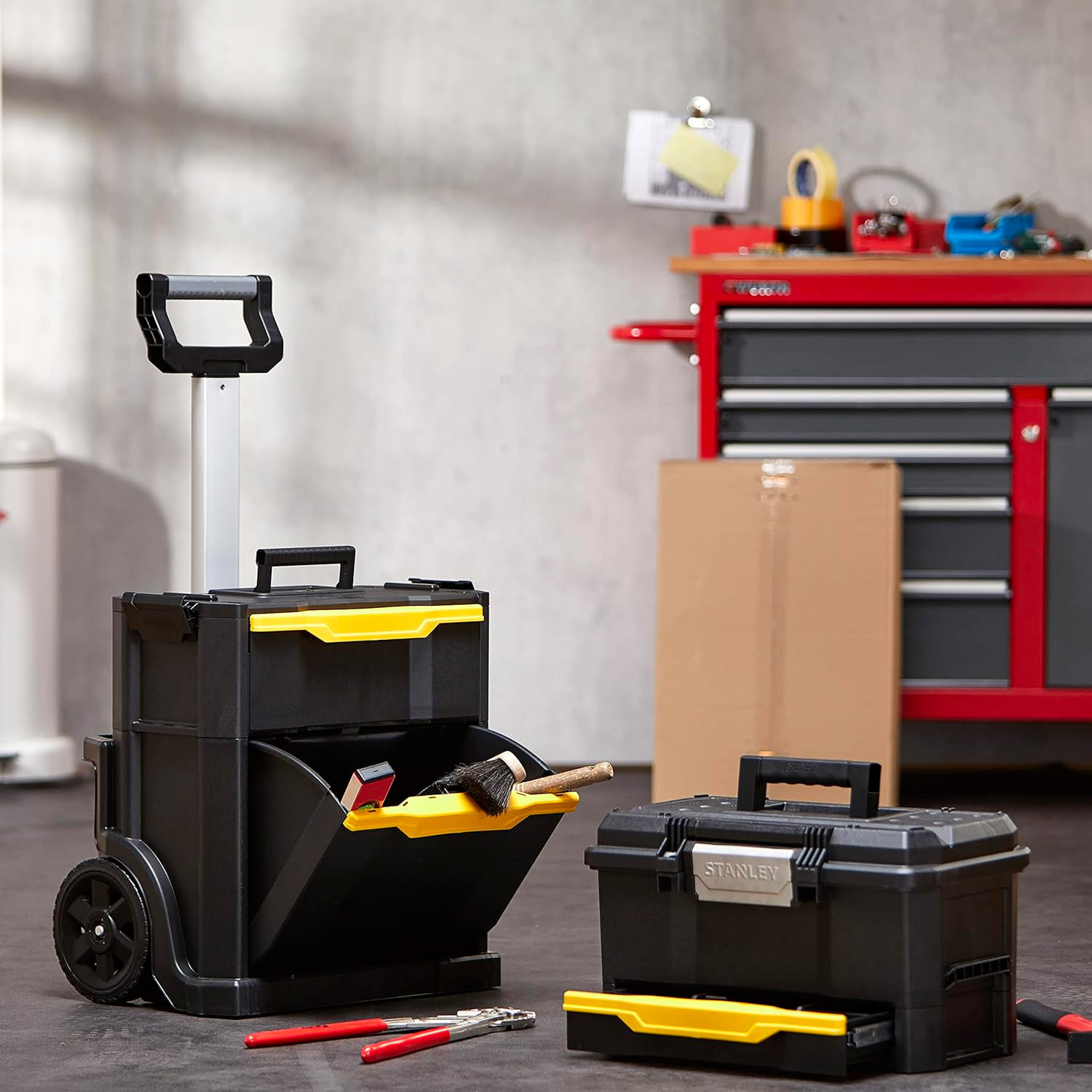 Servante Modulo 2 en 1 - Boite à Outils Touchlatch à Tiroir