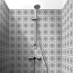 Stickers muraux - Sticker Mural Carrelage adhésif Cuisine Salle de Bain - 60 STICKERS CARRELAGES AZULEJOS ALENZO
