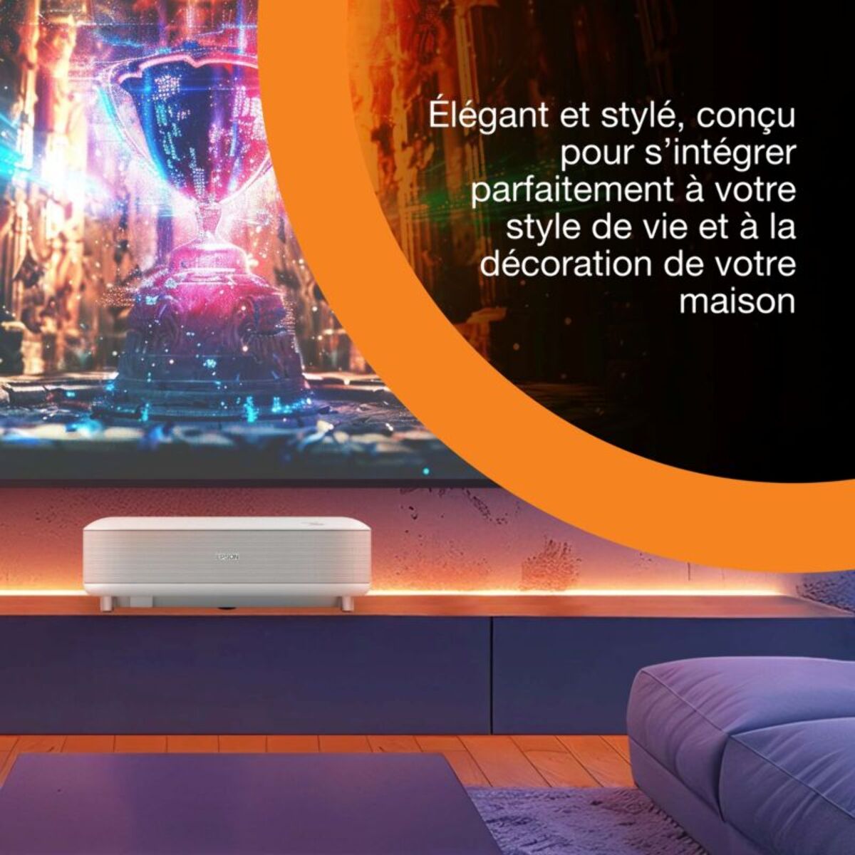 Vidéoprojecteur home cinéma EPSON EH-LS670W 4K PRO UHD, Google TV