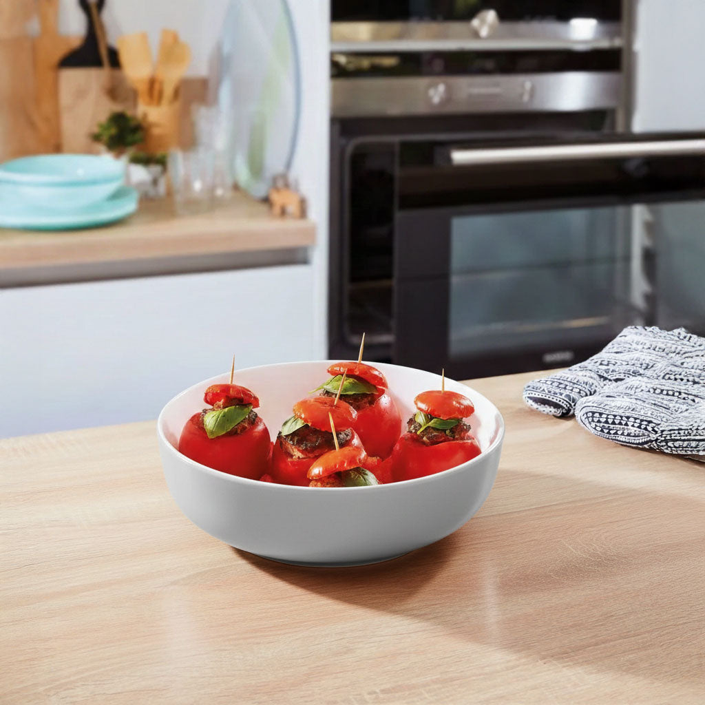 Pirofila rotonda grigia 22 cm in opale - Smart Cuisine Wavy Granit