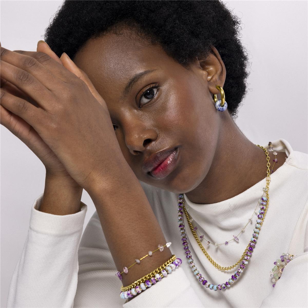 Collar Lux by Lux acabado oro 18k