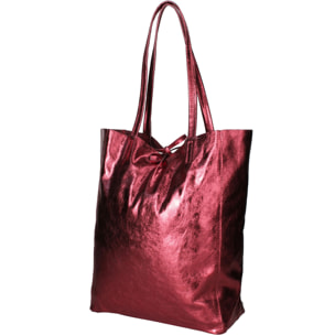 Borsa a mano da donna - Modello Íris - Vera Pelle - 40.0 x 36.0 x 11.0 cm