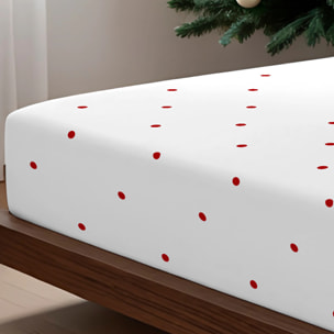 Drap plat 100% coton Laponia laponia 47 Rouge