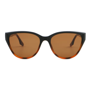 Gafas de sol OCEAN SIMGAPUR - Negro arriba y carey abajo y / Marrón