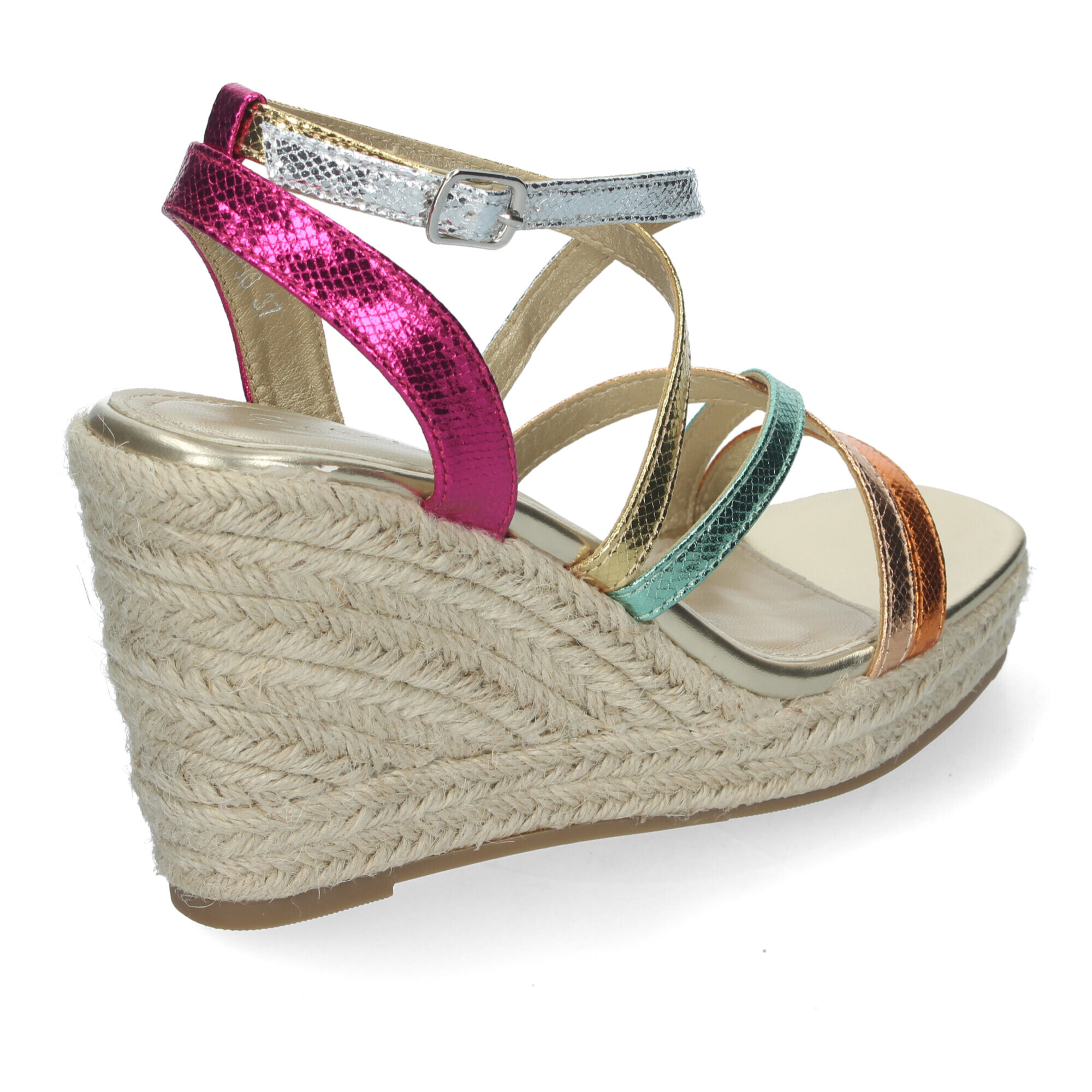 Sandalias de Cuña para Mujer con Tiras Cruzadas, Elegantes y Confortables