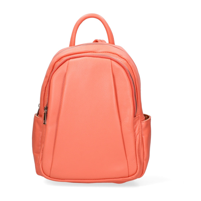 Zaino da donna in pelle Made in Italy - Modello Ísara - Casual - 26.0 x 31.0 x 11.0 cm