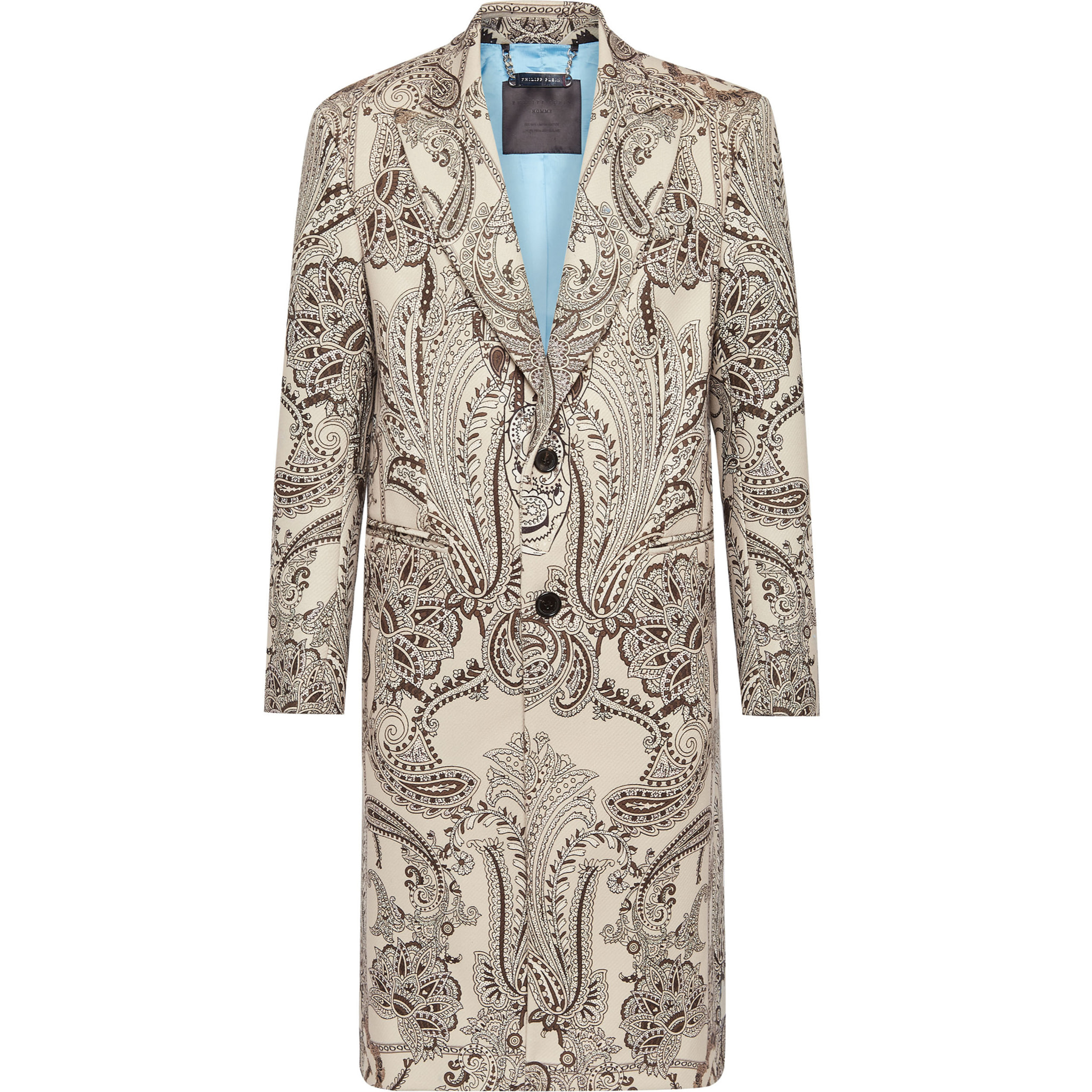 PHILIPP PLEIN COAT LONG PAISLEY