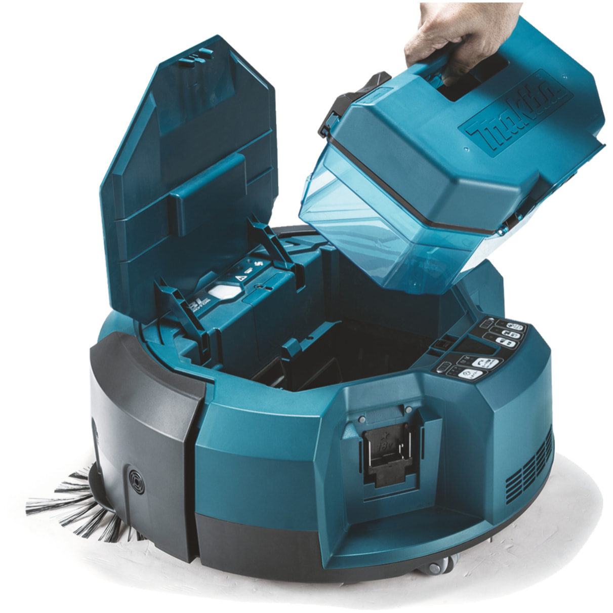 MAKITA Robot aspirador de iones de litio de 18 V - Sin batería ni cargador - DRC200Z