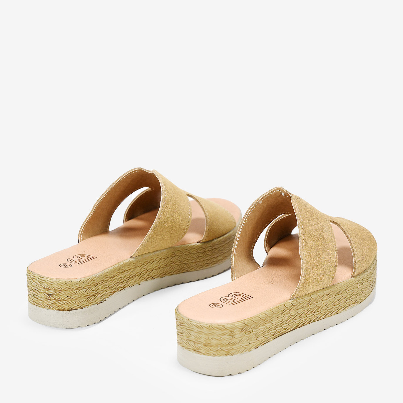 Sandalias de piel marrones con plataforma