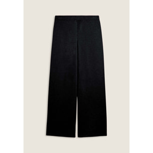 Pantaloni donna wide leg mélange lurex