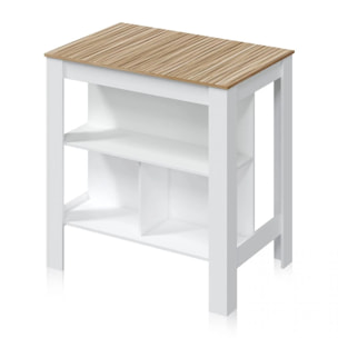 Mesa alta Nitza Blanco Artik (Blanco Mate) - Natur