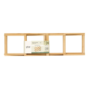 Range-bouteilles Bambou pliant 10 bouteilles