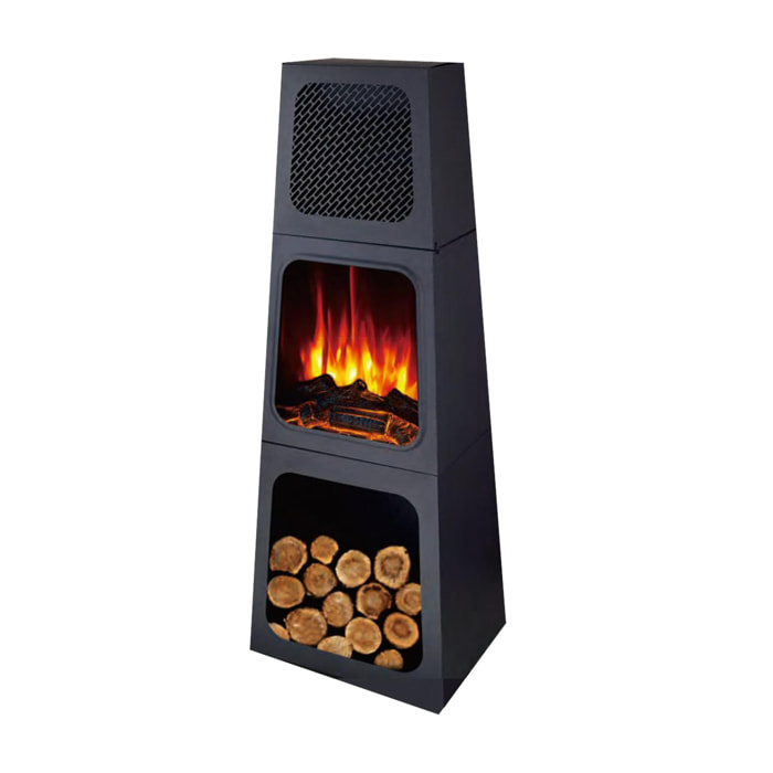 Poêle électrique pyramidale d'intérieur