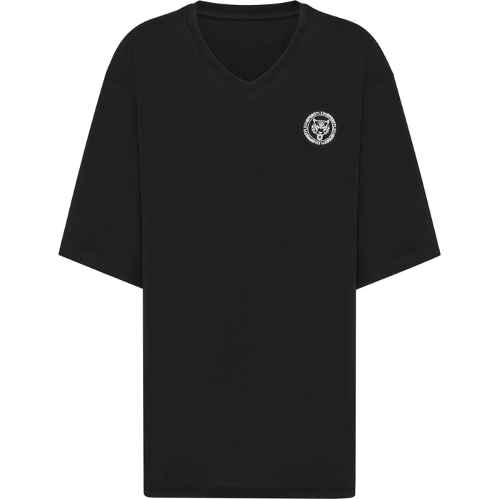PLEIN SPORT T-shirt con scollo a V a maniche corte