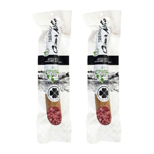2 x Demi Salchichón Ibérico Cular Bellota 100% Naturel - 2x400g - Espagne - César Nieto