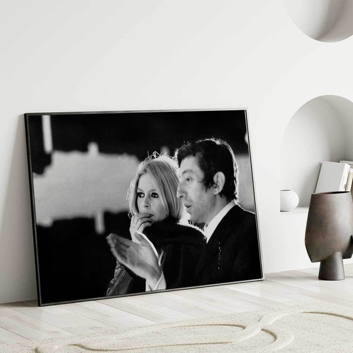 Affiche acteurs Photo de Brigitte Bardot et Serge Gainsbourg Affiche seule