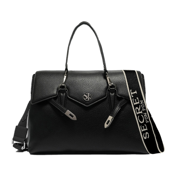 Borsa a mano da donna - Modello Elora Prime - 100% poliuretano - 38.0 x 26.0 x 15.0 cm