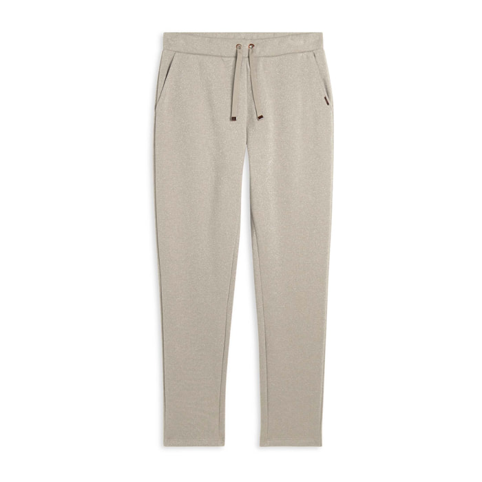 Pantaloni donna regular mélange lurex