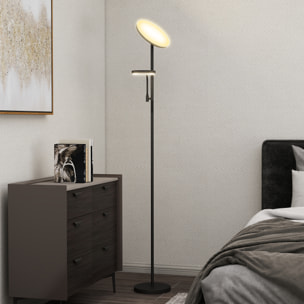 Lampadaire LED 42W dimmable 2700K-6500K 4 couleurs variation continue 4 modes scène télécommande noir