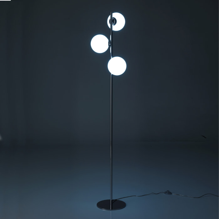 Oresteluchetta Lampada da terra ROEBUCK bianco