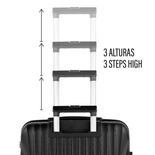 Juego De Maletas Rígidas Pp Jaslen Crawley Negro