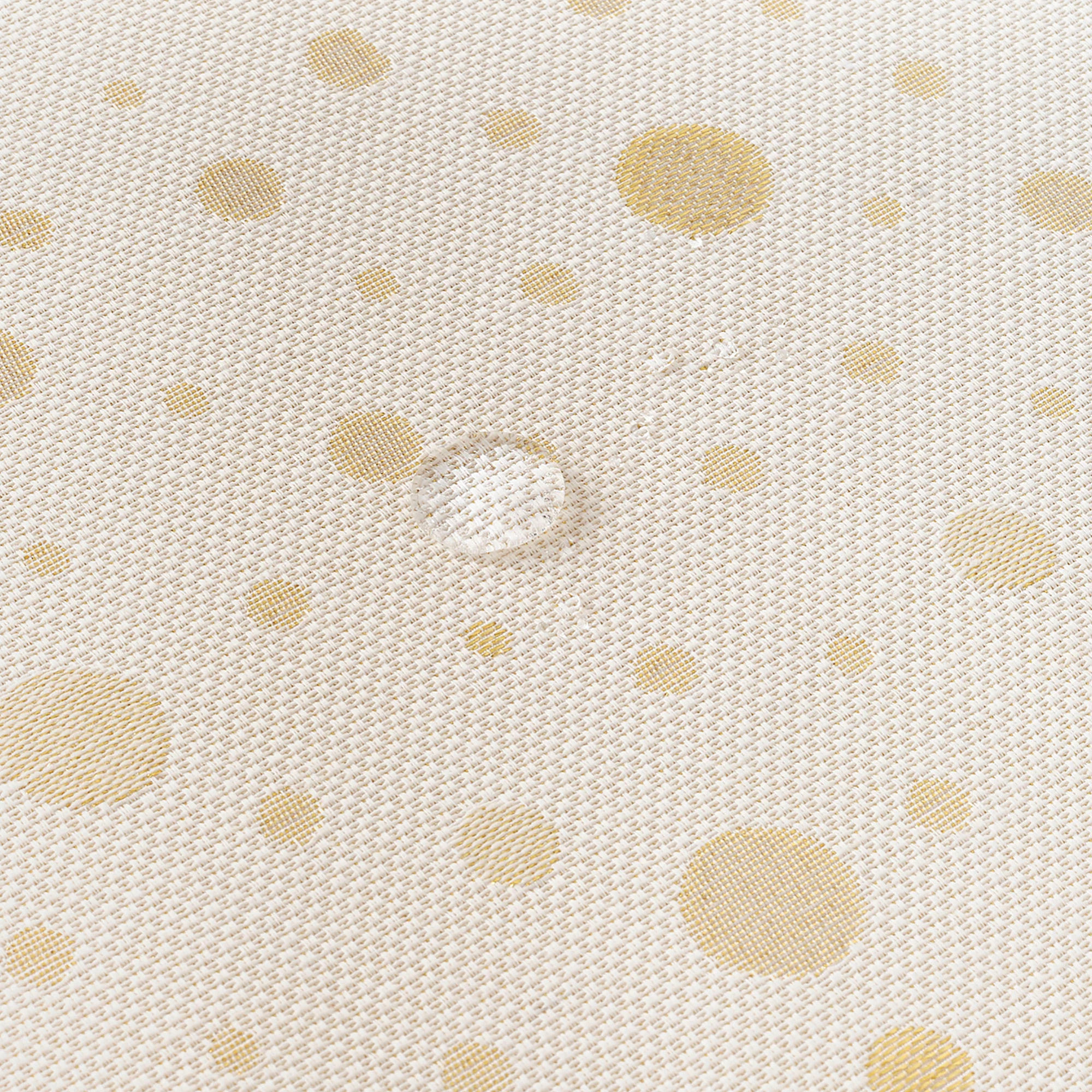 Nappe Anti-tâches Toucher du Tissu Jacquard R22123 Natural Oro Lurex