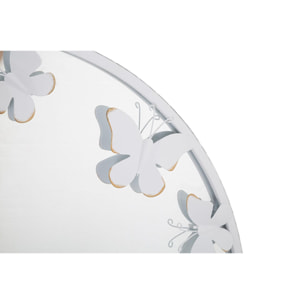 SPECCHIO ROTONDO WHITE BUTTERFLY CHARME1921 BICOLORE