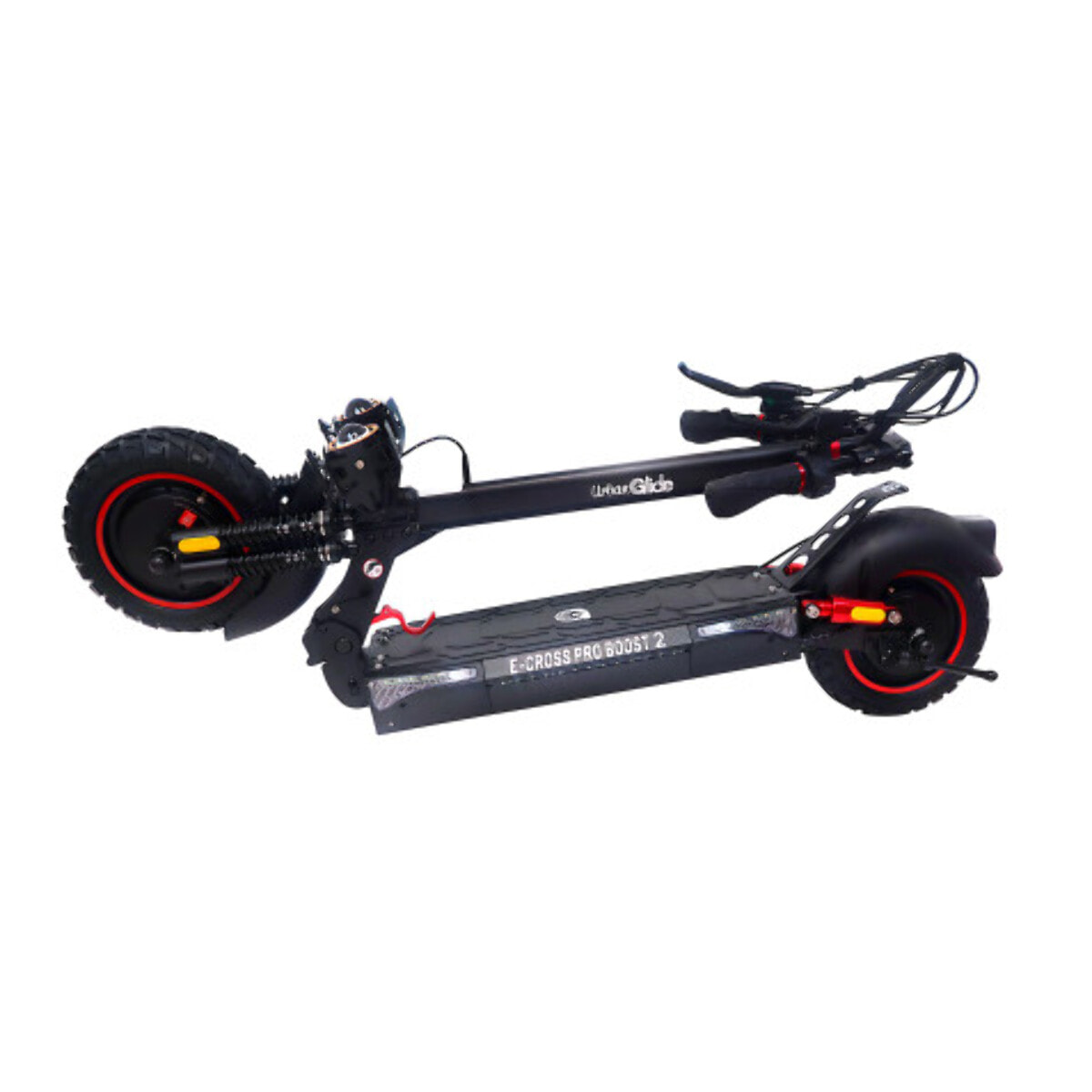 Trottinette Électrique UrbanGlide eCross Pro Boost 2 – 50 km d'autonomie, double moteur 800W, pneus 10" tout-terrain
